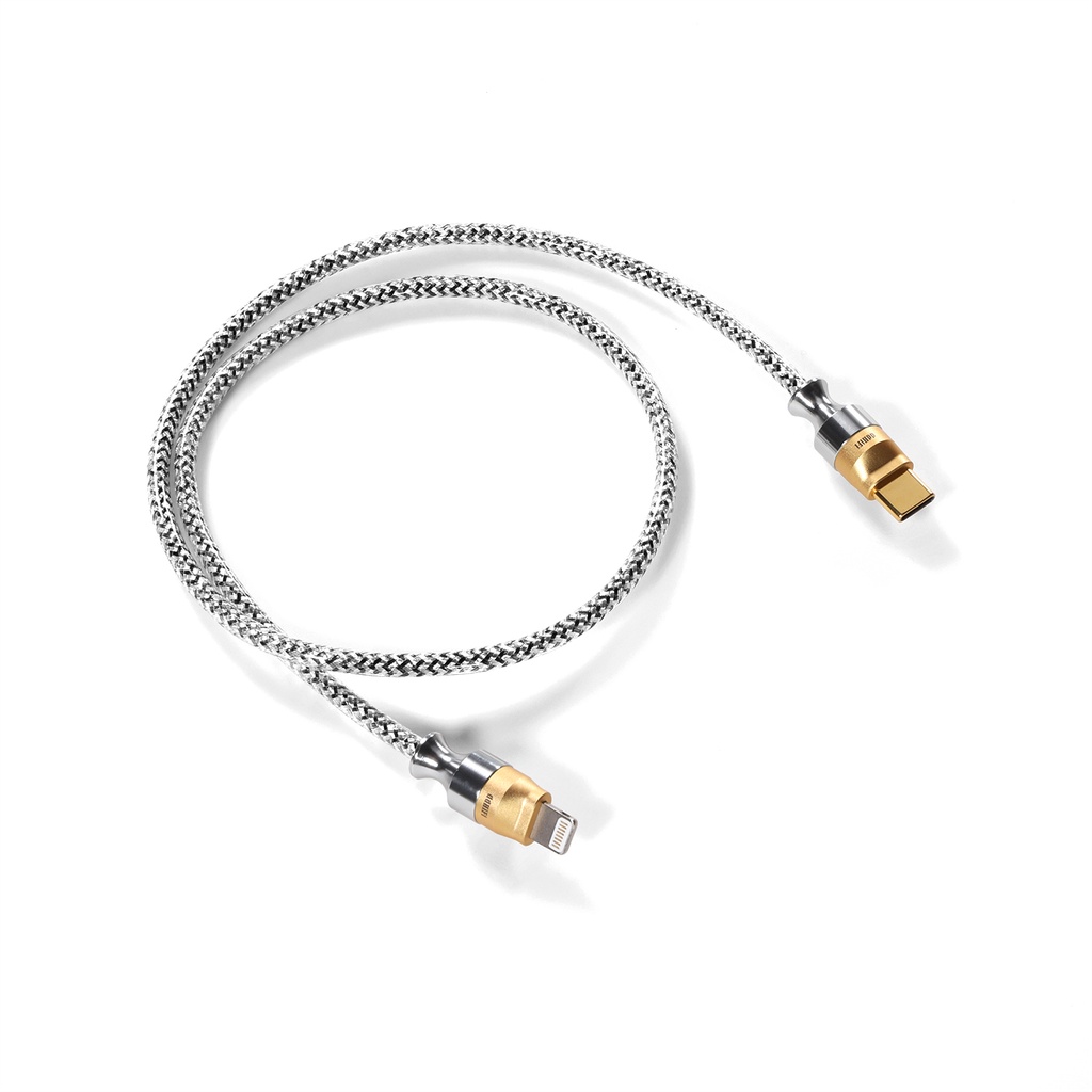 Dd ddHiFi MFi07S Nyx Series Silver Terlindung Pencahayaan HiFi Kabel OTG Dengan Plug OTG Arus Tinggi Supercharged v.2.0 (10cm/50cm)