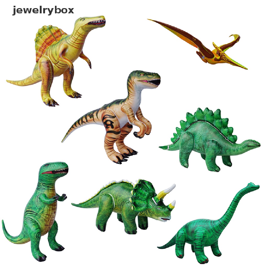 [jewelrybox] Dinosaurus PVC Balon Tiup Mainan Realistis Dinosaurus Anak Hadiah Pesta Dekorasi Butik