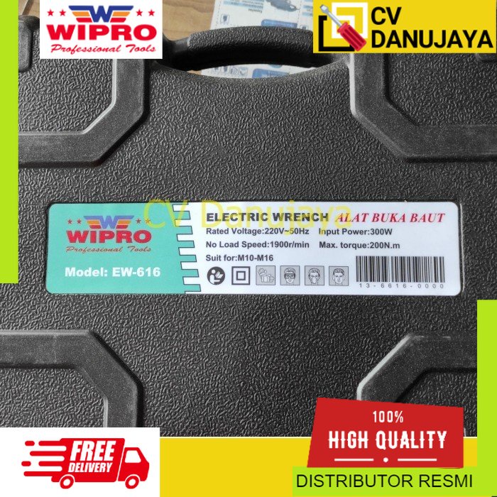 Wipro EW616 Electric Listrik Impact Wrench Kunci 12" mesin buka baut listrik 12 inch