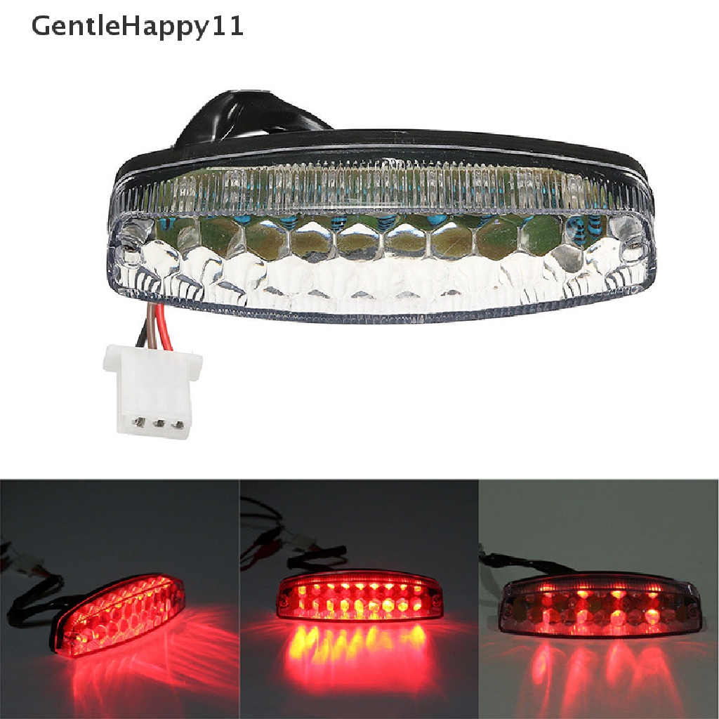 Gentlehappy 12V 18led Rem Sepeda Motor Stop Running Tail Lampu Belakang ATV Dirt Bike id