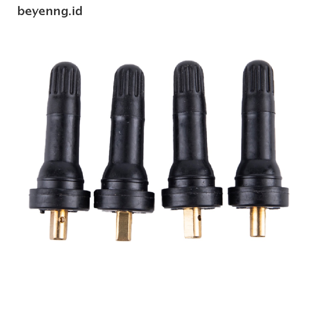 Beyen 4Pcs Katup Sensor Tekanan Ban Untuk Pentil Karet Roda Disc Tanpa Tabung Untuk TPMS ID