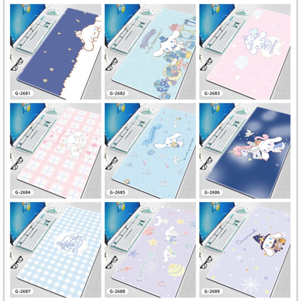 Alas Mouse Anjing Telinga Besar Alas Mouse Anjing Bertelinga Panjang Bantal Meja Permainan Kantor Bantal Keyboard Bantal Meja Super Besar Non - Slip Lock Edge Mouse Pad