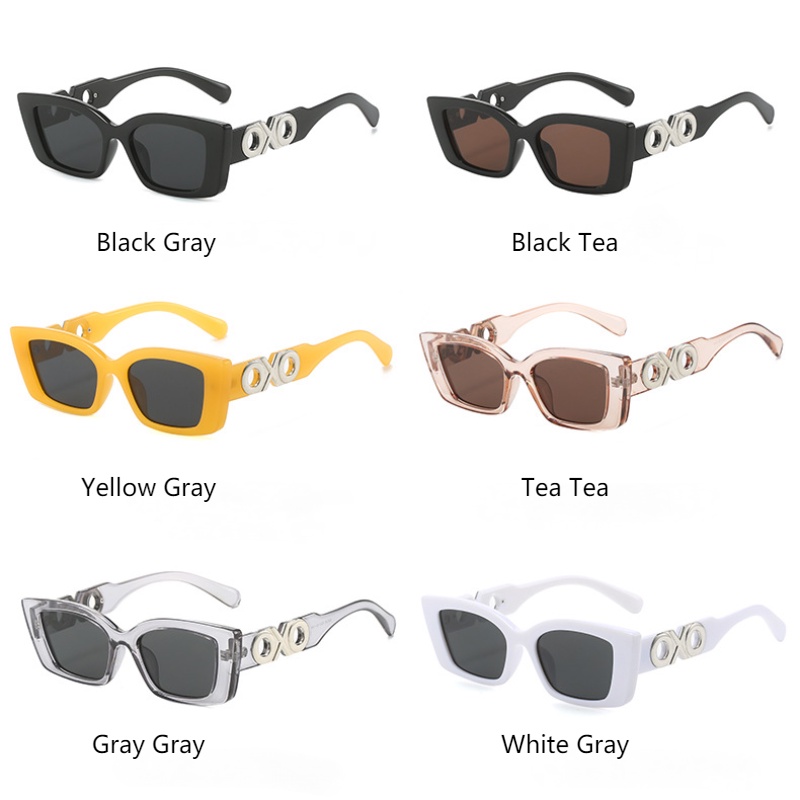 Trendy Y2K Kacamata Hitam Wanita Frame Kecil Shades