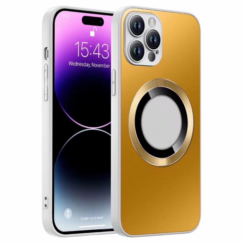 IPHONE High End AG Hollow Magnetic Suction Cover Pelindung Cocok Untuk Iphone14 13 12 11 Pro Max Cakupan Penuh Lensa Film Bisnis Gaya Case