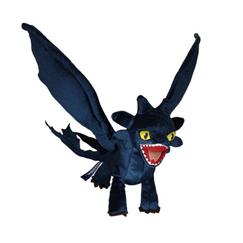 35cm/28cm/25cm Cara Melatih Naga Anda Putih Hitam Toothless Plush Toy Stuffed Doll Cahaya Fury Malam Berbulu Anak-Anak Hadiah