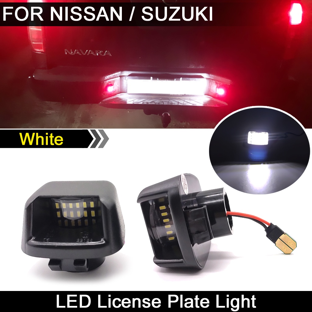2pcs Lampu Plat Nomor Plat LED Kecerahan Tinggi Lampu Untuk Nissan Armada Frontier Navara Titan Xterra Untuk Suzuki Khatulistiwa