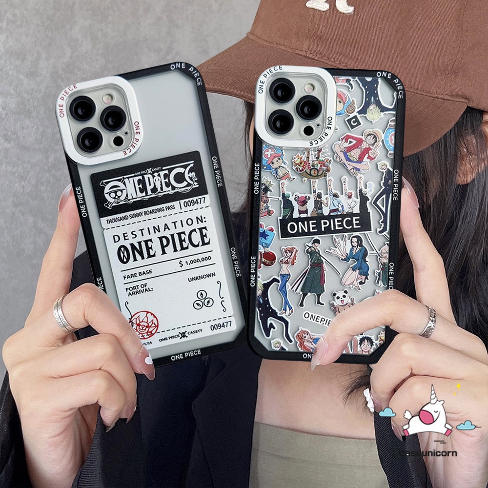 Untuk Infinix 12pro Hot 8 11s 10s Nfc 10 Lite 12i 20 20s Hot 11 9 11s 10 12 Play Smart 6 4 5 Plus Note 11 10 12 Pro 12 2023 Kartun Anime One Piece Poster Luffy Transparan Lembut Sarung