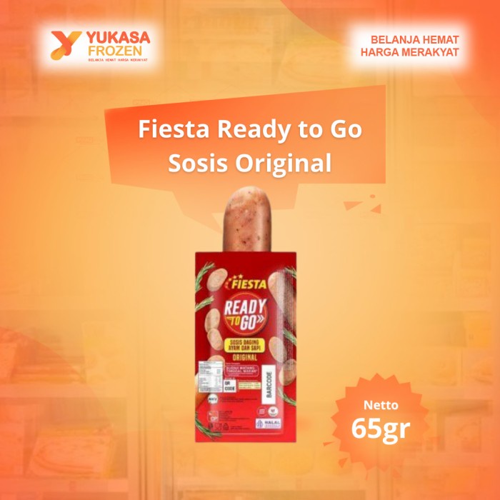 

Fiesta Ready to Go Sosis Original 65gr