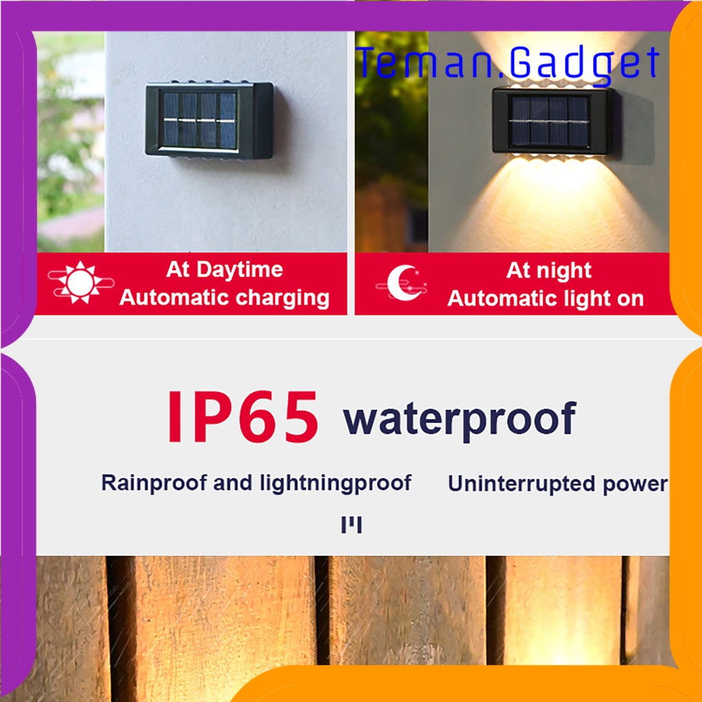 TG - LMP HOLIDAY Lampu Dinding Solar Outdoor Modern IP65 600mAh Warm White - H6