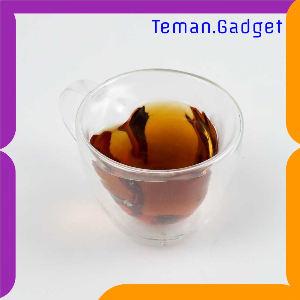 TG - DPR CREATIVE Cangkir Kopi Anti Panas Double Wall Glass Love Series 150ml