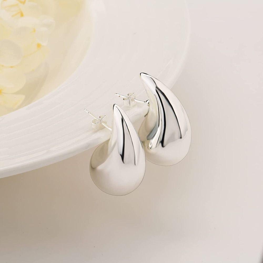 WONDER Drop Earrings Chunky Fine Jewelry Anting Pejantan Ringan