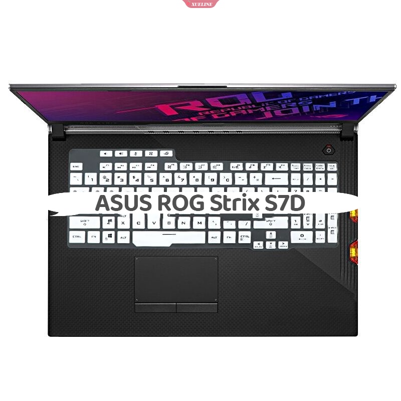 Banyak Warna Cover Pelindung Keyboard Bahan Silikon Untuk Film Pelindung Keyboard Laptop ASUS ROG Strix S7D 17.3 Inci [ZXL]