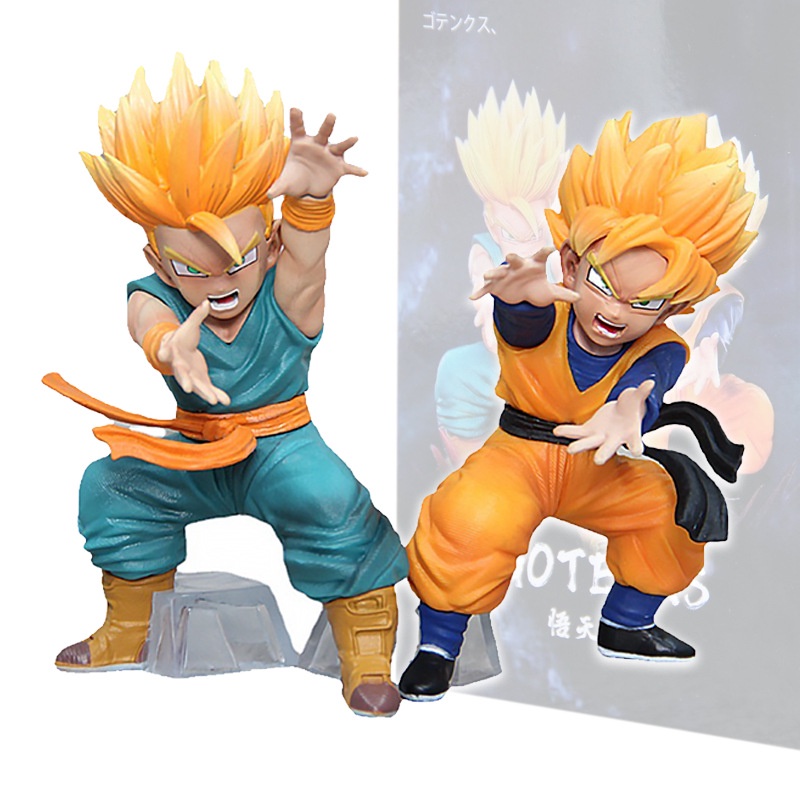 18-20 cm Ukuran Tengah Dragon Ball Figure Super Saiyan Son Goku Torankusu Trunks Goten Model Patung Boneka