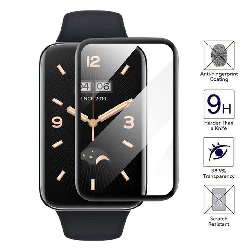 Untuk Xiaomi Watch Color Band2 4 5 7 S1 S2 Pro Sports 42mm 46mm Pelindung Layar Kaca Fleksibel Melengkung Full Film Untuk Redmi Poco Watch 2 Lite Smart Watch Film Pelindung Anti Gores