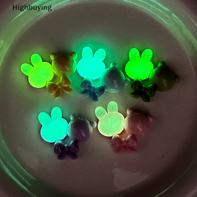 Hbid Luminous Mini Resin Balon Dashboard Mobil Mainan Ornamen DIY Phone Case Hiasan Kepala Dan Aksesoris Rambut Bahan Glory