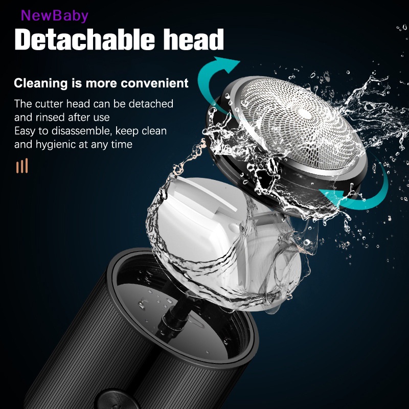 Newbaby USB Rechargeable Mini- Alat Cukur Elektrik Portable Untuk Pria r Home Travel ID