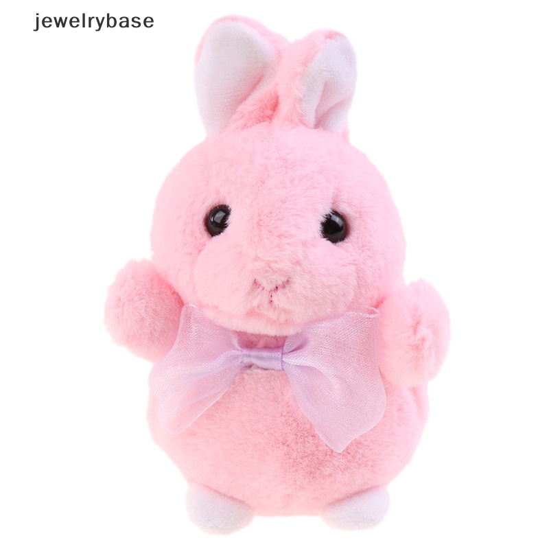 [jewelrybase] Cute Bow Rabbit Plush Stuffed Doll Lembut Mewah Mainan Gantungan Kunci Tas Liontin Anak Hadiah Butik