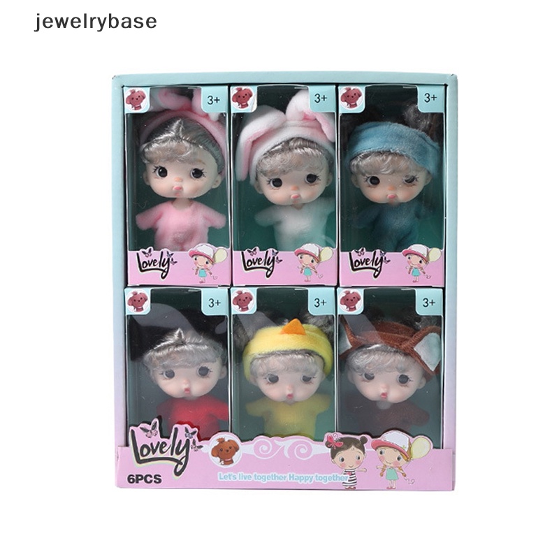 [jewelrybase] 11cm Kawaii Pocket Doll Ob11 Boneka Dengan Baju1Per12Anak Figure Mainan Tindakan Butik