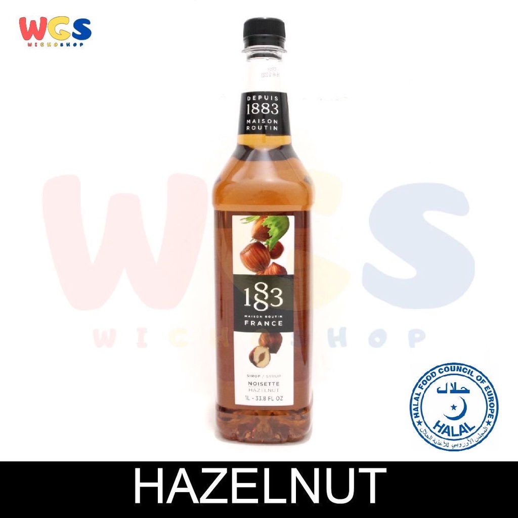 

1883 Maison Routin France Syrup Hazelnut Flavored 1 ltr - 33.8 fl oz