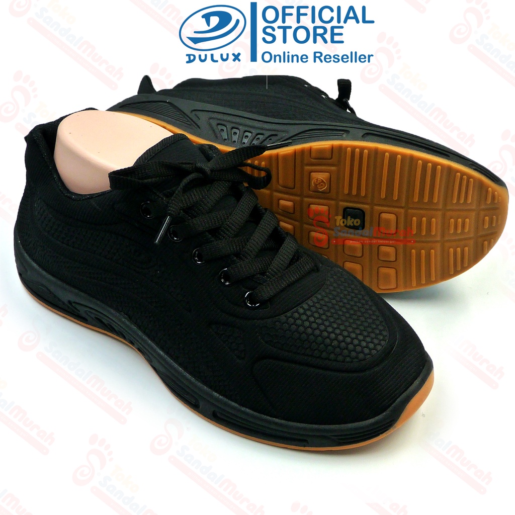 Toko Sendal Murah - Sepatu Sekolah Full Hitam Uk 35 - 43 / Sepatu Tali Model Terbaru Nyaman / Sepatu Sneakers Pria Wanita / Sepatu Sekolah SD SMP SMA [Toko Sendal Murah BX 2058 Hitam]