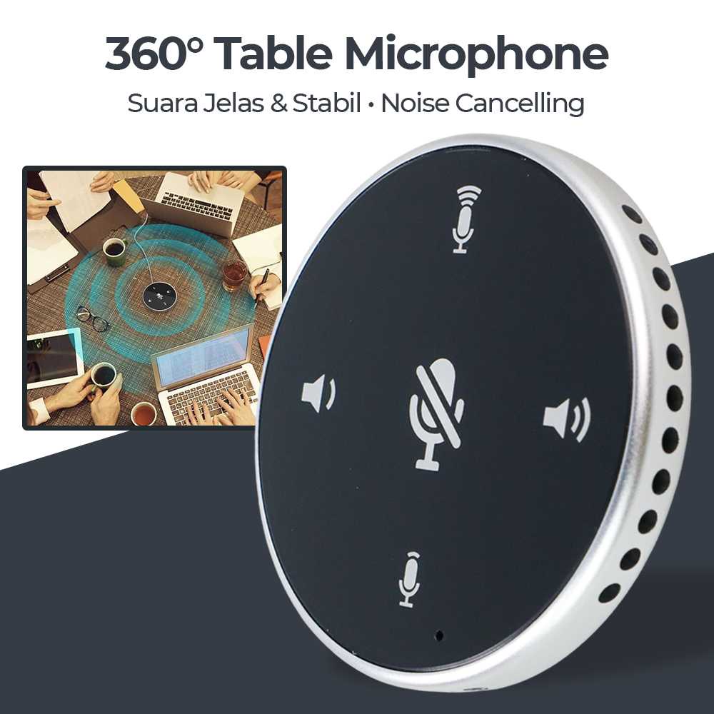 ZGPAX 360 Degree Microphone Table Conference Zoom Meeting Studio - ZG35M