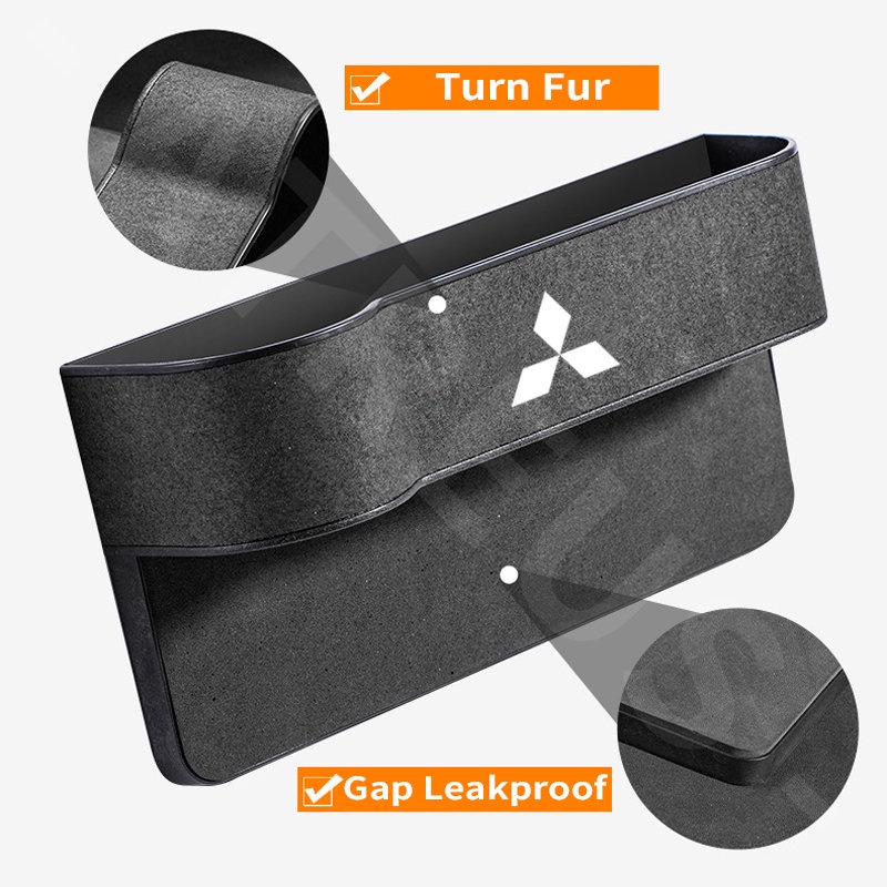 Mitsubishi Car Seat Storage Box Seat Side Gap Slit Pocket Car Cup Holder Storage Organizer Untuk Xpander Cross Pajero Outlander Sport Eclipse Attrage Triton Mirage Lancer