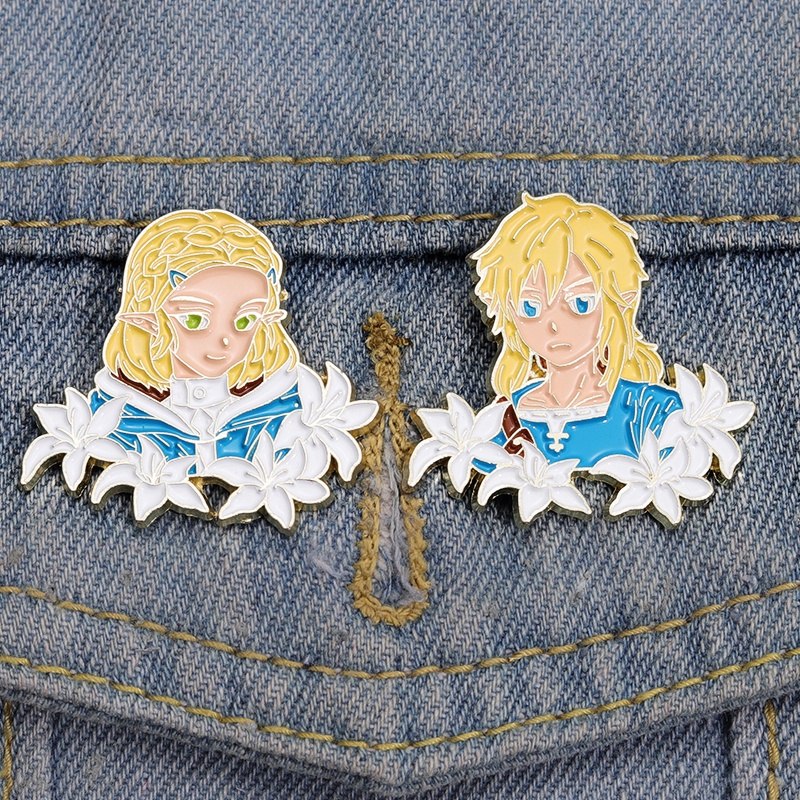 The Legend of Zelda Enamel Pin Permainan Anime Lapel Pin Bros Untuk Koleksi Ransel Manga Lencana Perhiasan Aksesoris