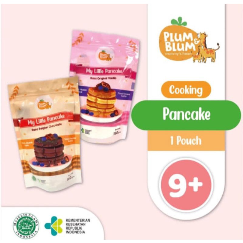 

Plum&Blum - Tepung Pancake Vanilla Belgian Chocolate Snack Mpasi - 1 Pouch