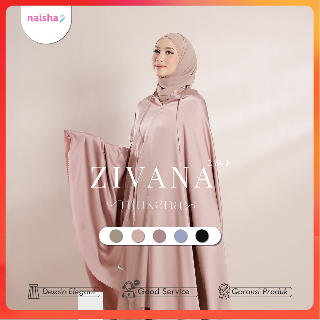 NAISHA OFFICIAL - Zivana Mukenah | Mukena Silk Mewah