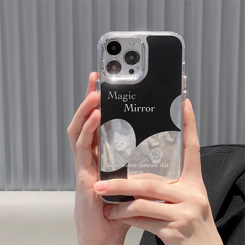 Pola Mickey Cocok Untuk iPhone 14 Pro Max Casing Ponsel iPhone Cermin Casing Ponsel Kuat Kamera Perlindungan Tahan Guncangan Kompatibel Dengan Iphone13 13pro 13prm iPhone 11 7Plus 8Plus Xr XS 12 Pro Max Casing Ponsel
