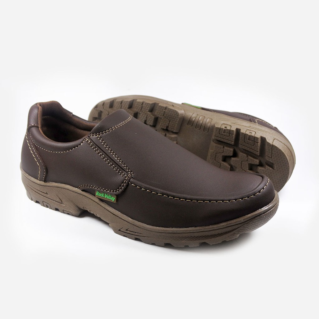 Rockvalley SANTIO | Sepatu Slip On Pria N93 085 - CokelatRAMAYANA JAKTIM