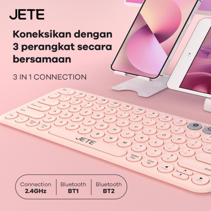 Keyboard Wireless Bluetooth JETE SK1  - Garansi 2 Tahun