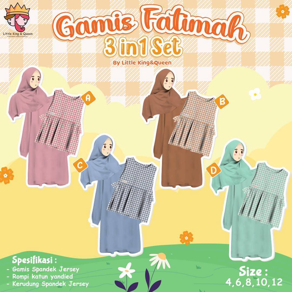 Gamis Fatimah By Little King&amp;King