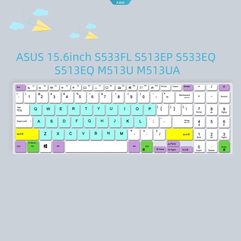 Case Pelindung Aksesori Keyboard PC Dapat Dicuci Dan Tahan Air Untuk Model ASUS 15.6inch S533FL S513EP S533EQ S513EQ M513U M513UA Penutup Debu Keyboard [ZK]