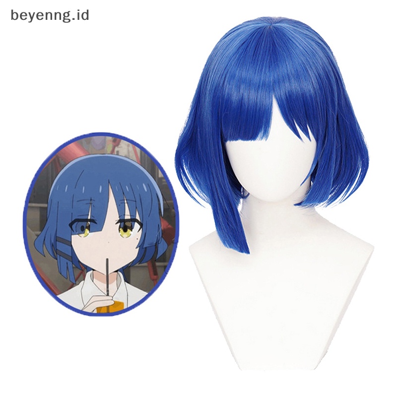 Wig Beyen Anime Bocchi The Rock Cosplay Gotou Hitori Cosplay Blue Rock Panjang 30cm ID