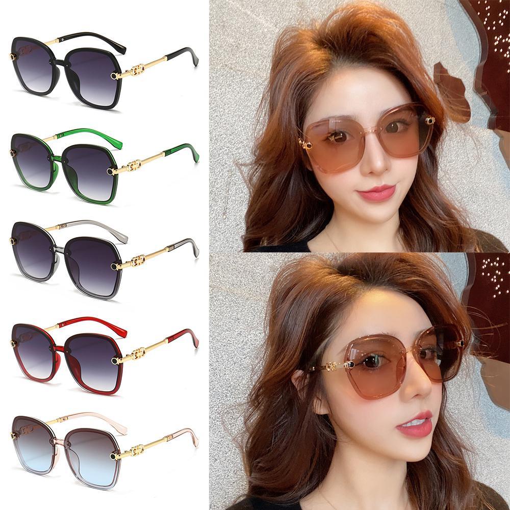 R-flower Metal Sunglasses Wanita &amp; Pria Ins Populer UV400 Shades