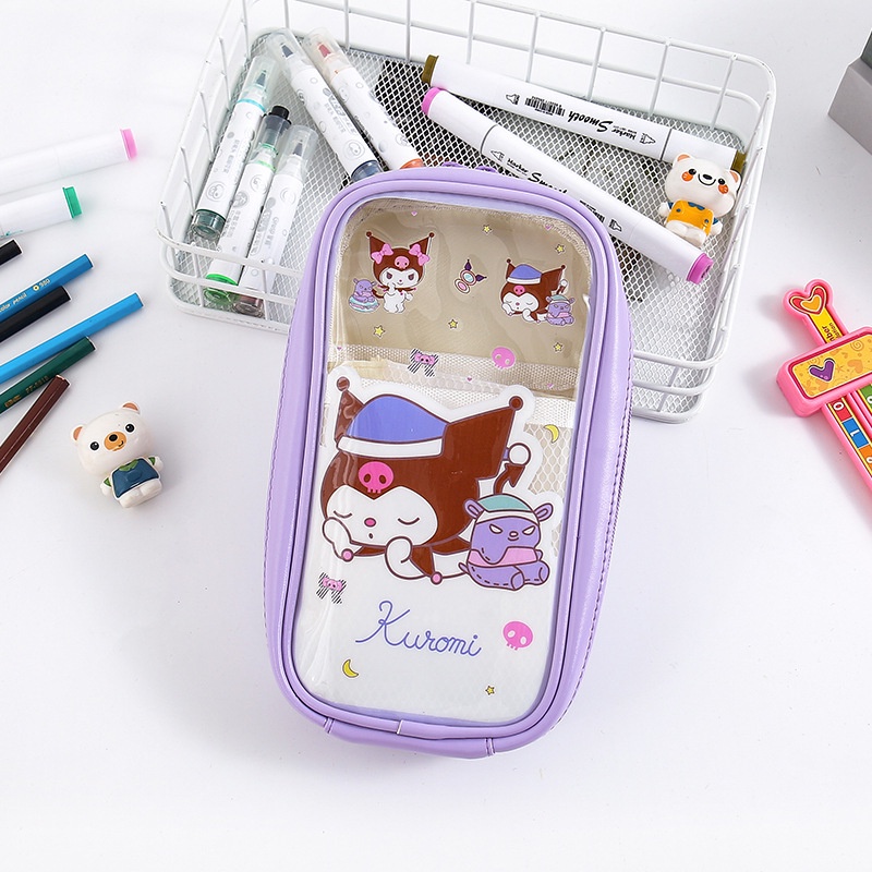 TERBARU TEMPAT PENSIL SANRIO PVC 3 SEKAT / PENCIL CASE SANRIO PPREMIUM TEMPAT PENSIL KUOMI MELODY CINNAMOROLL