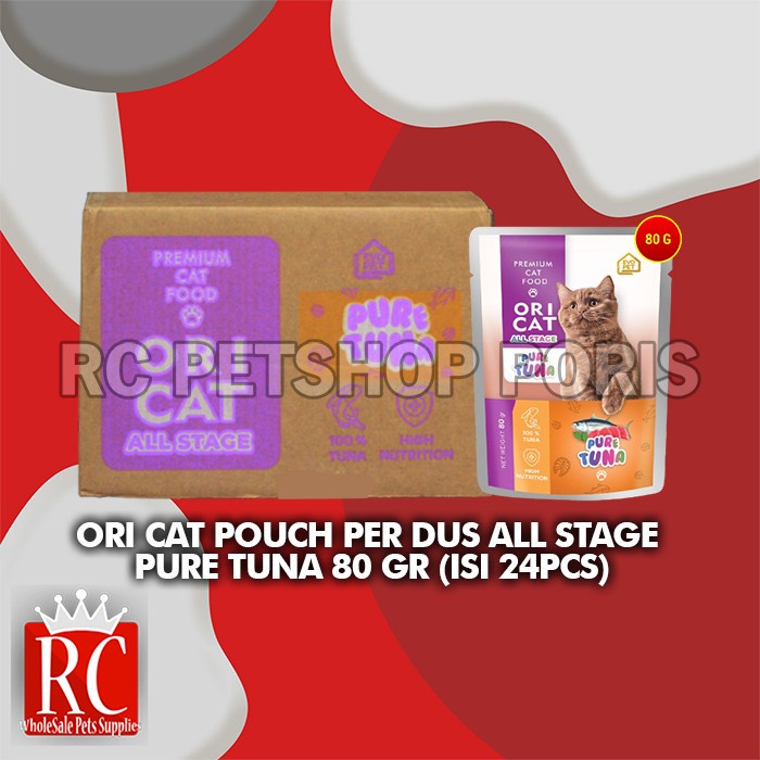 Makanan Basah Kucing Ori Cat Pouch All Stage Wet Food Grosir Dus 24PCS