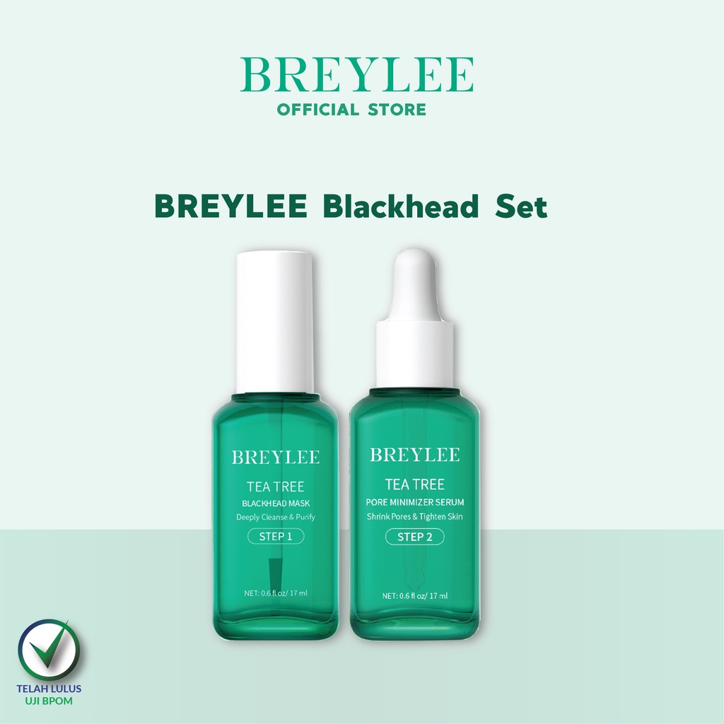 BREYLEE Blackhead Set - Pembersih Komedo &amp; Pengecil Pori-Pori (2pcs)