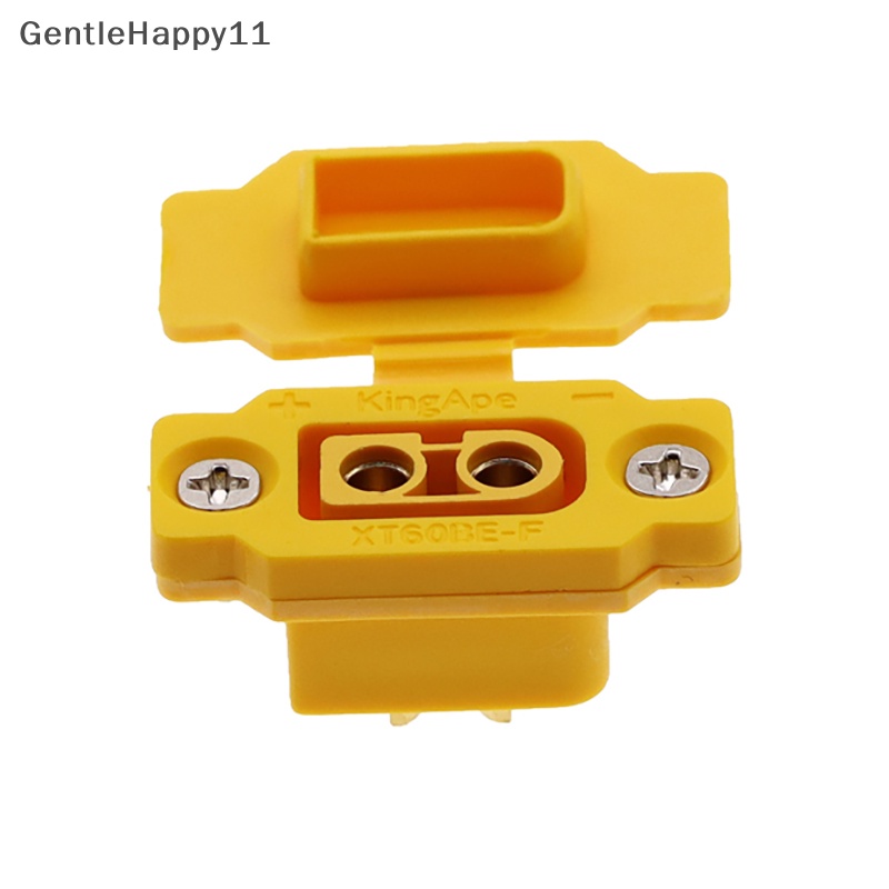 Gentlehappy 1PCS XT60BE-F Konektor Male Lapis Emas Kuningan Dengan Penutup Anti Debu id