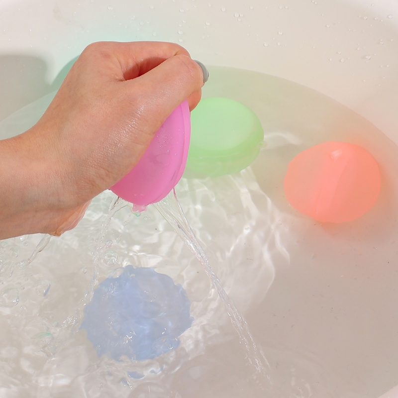 Silikon Dapat Digunakan Kembali Berwarna Isi Cepat Balon Air Musim Panas Kolam Pantai Luar Ruangan Pesta Bak Mandi Mainan Bergaya Lembut Lucu Permainan Air Water Splash Bom