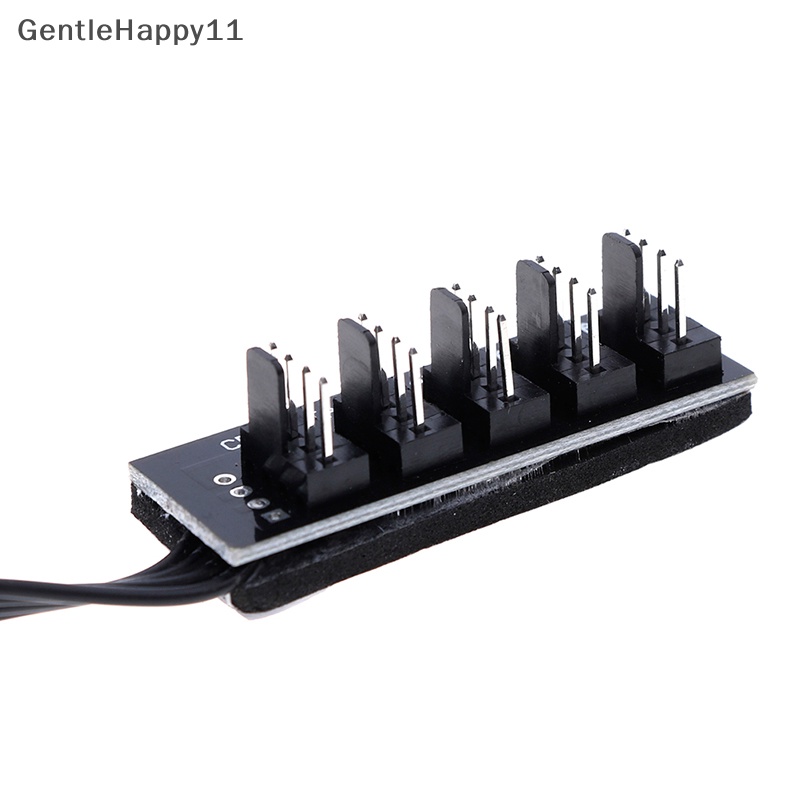 Gentlehappy 40cm 1sampai5 4-Pin molex TX4 PWM CPU cooling fan splitter adapter Kabel Listrik id