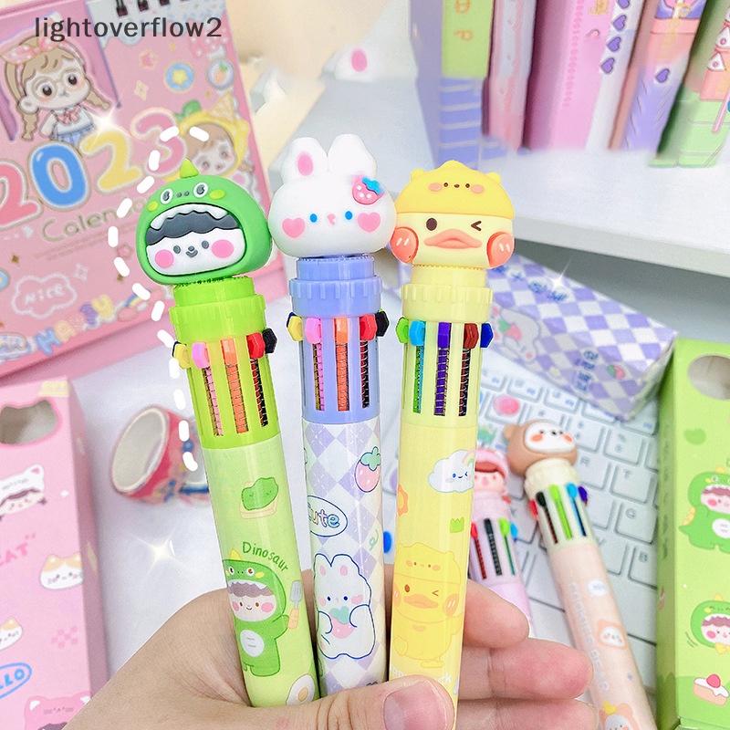 [lightoverflow2] Kartun Kelinci Gel Pen 0.5mm Pena Netral Alat Tulis Sekolah Kantor Perlengkapan Hadiah [ID]