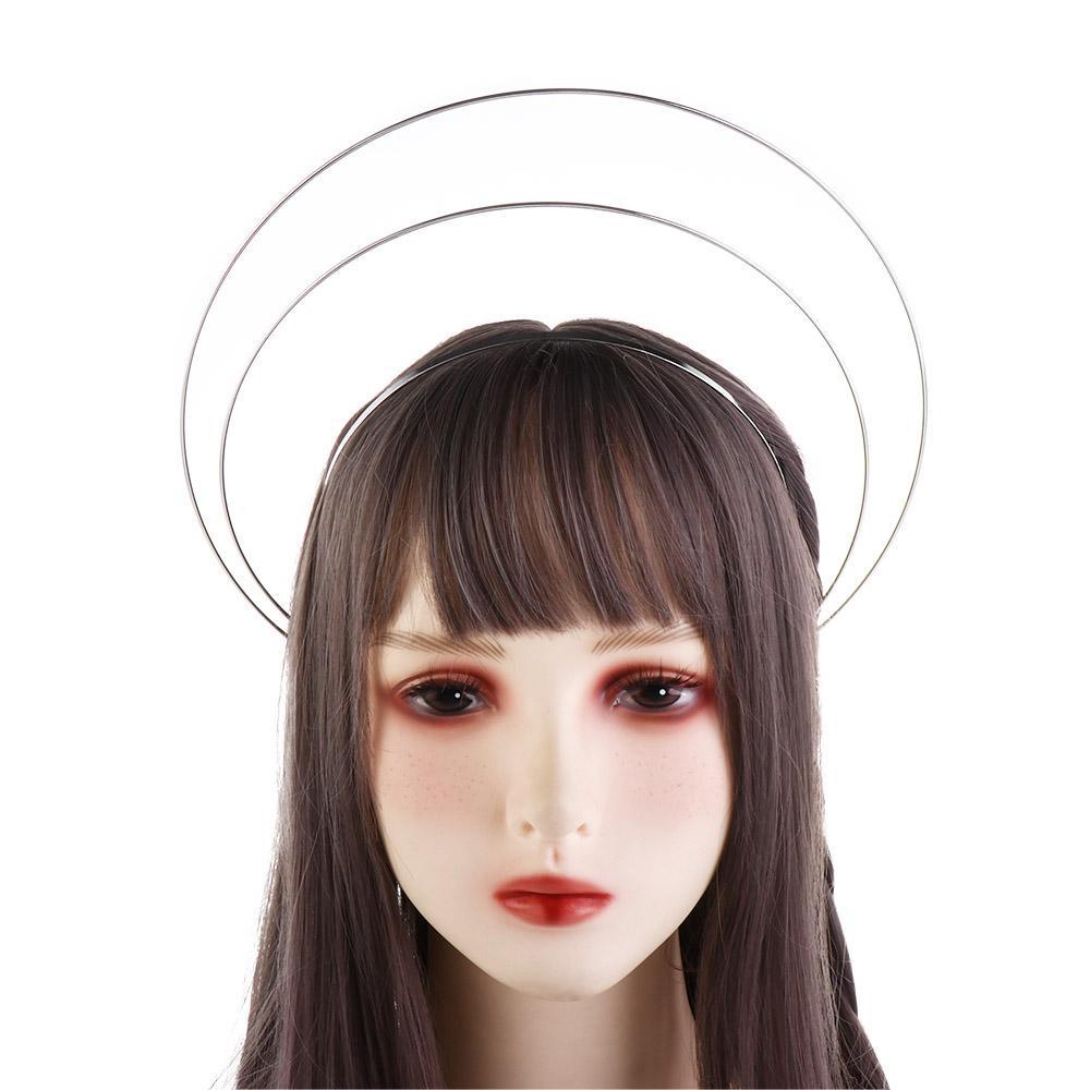 NICKOLAS1 Wanita DIY Bando Dewi Hairband Cuci Muka Bando Non Slip Hairband Pengantin Pernikahan Headband Sylish Hair Hoop Metal Band Headpiece Halo Rambut Mahkota