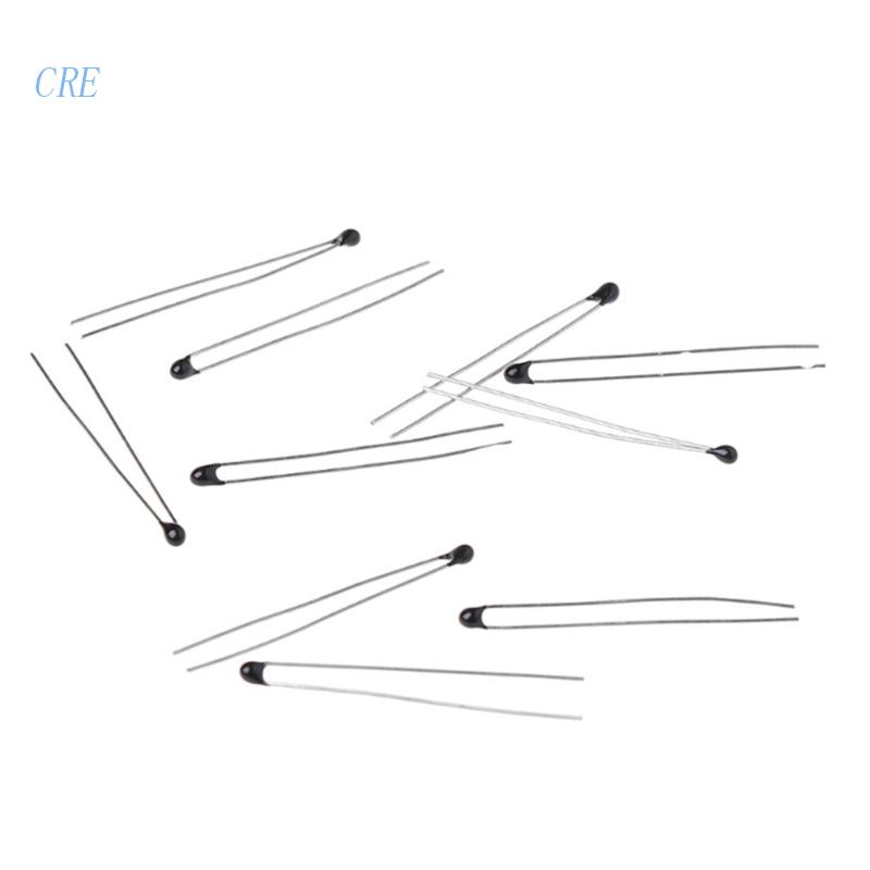 Cre 10valuex10pcs NTC Thermistor Resistor Kit Thermistor Suhu Akurat Lebih Baik Perangkat Sensor Suhu Thermis