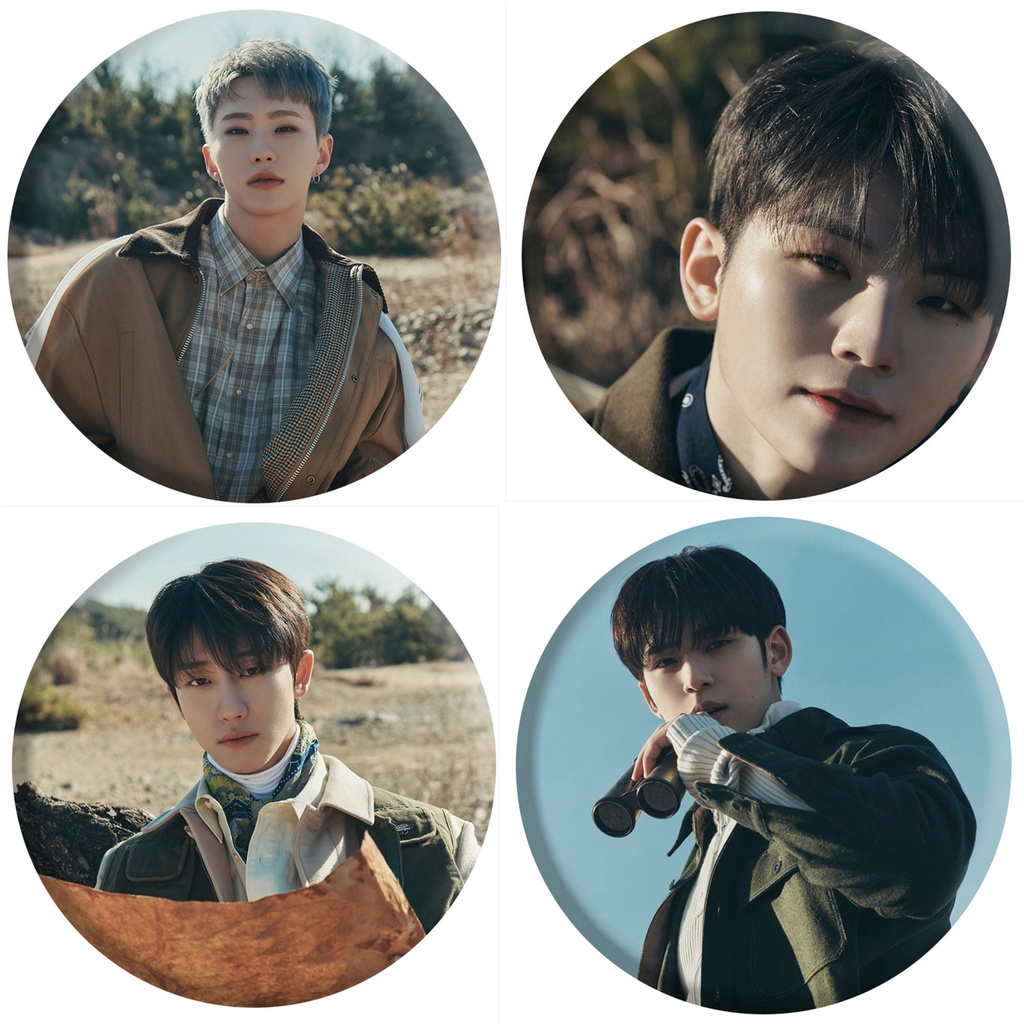 1pc SEVENTEEN Mirror Key Chain Album FACE THE SUN Gantungan Kunci Gantung Atas