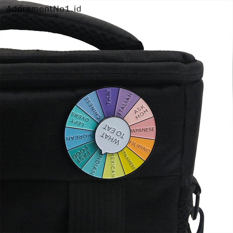 [AdornmentNo1] Fashion Rotatable Spin Wheel Keychains Color Compass Flower Key Chain Pendant Susah Memilih Dekorasi Tas Perhiasan [ID]