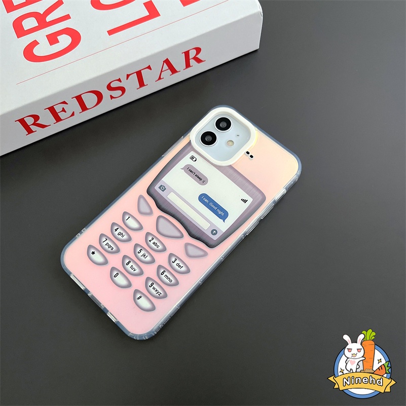 IPHONE Casing Kompatibel Untuk Iphone14 13 12 11 Pro Max X Xr Xs Max8 7 Plus SE 2020 Anak Perempuan Lucu Retro Casing Hp Laser Bening Matte Kancing Keras Casing Ponsel Shockproof Cover Pelindung