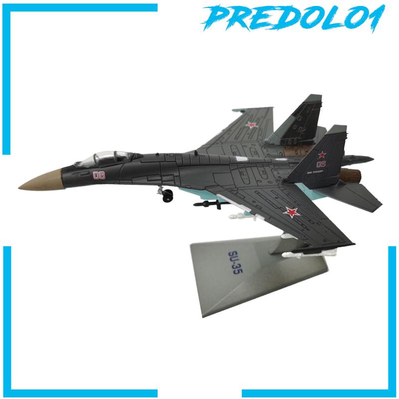 [Predolo1] 1:144 SU-35 Model Pejuang Miniatur Pajangan Desktop Simulasi Tinggi Fighter