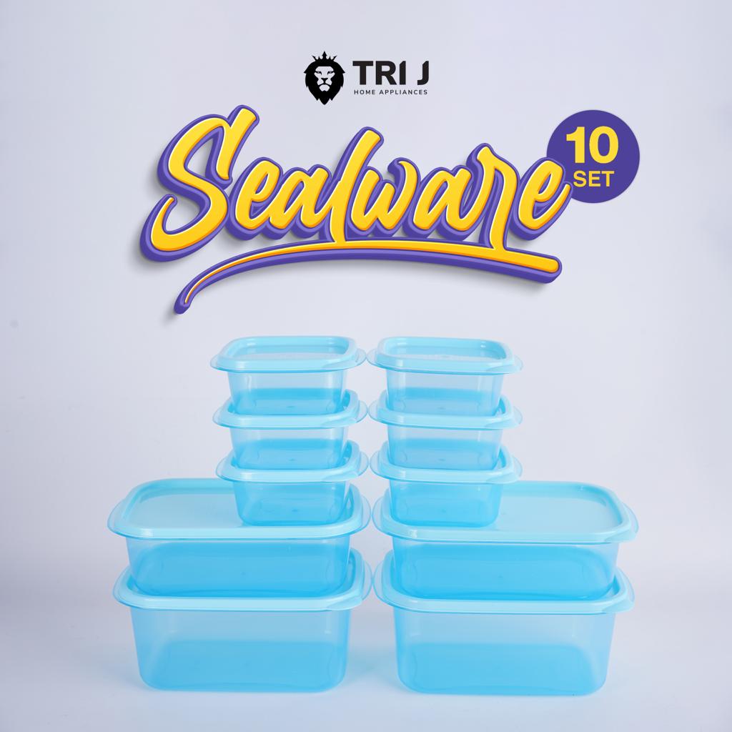 Toples Food Container Set 10pcs / Full Colour Sealware Set isi 10pcs